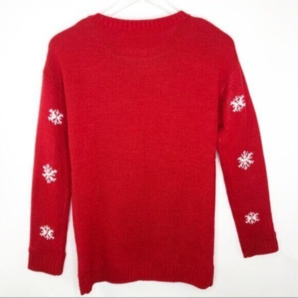 Holiday Time | Women's Red Ugly Christmas Tree Sweater Size Small - Picture 5 of 6